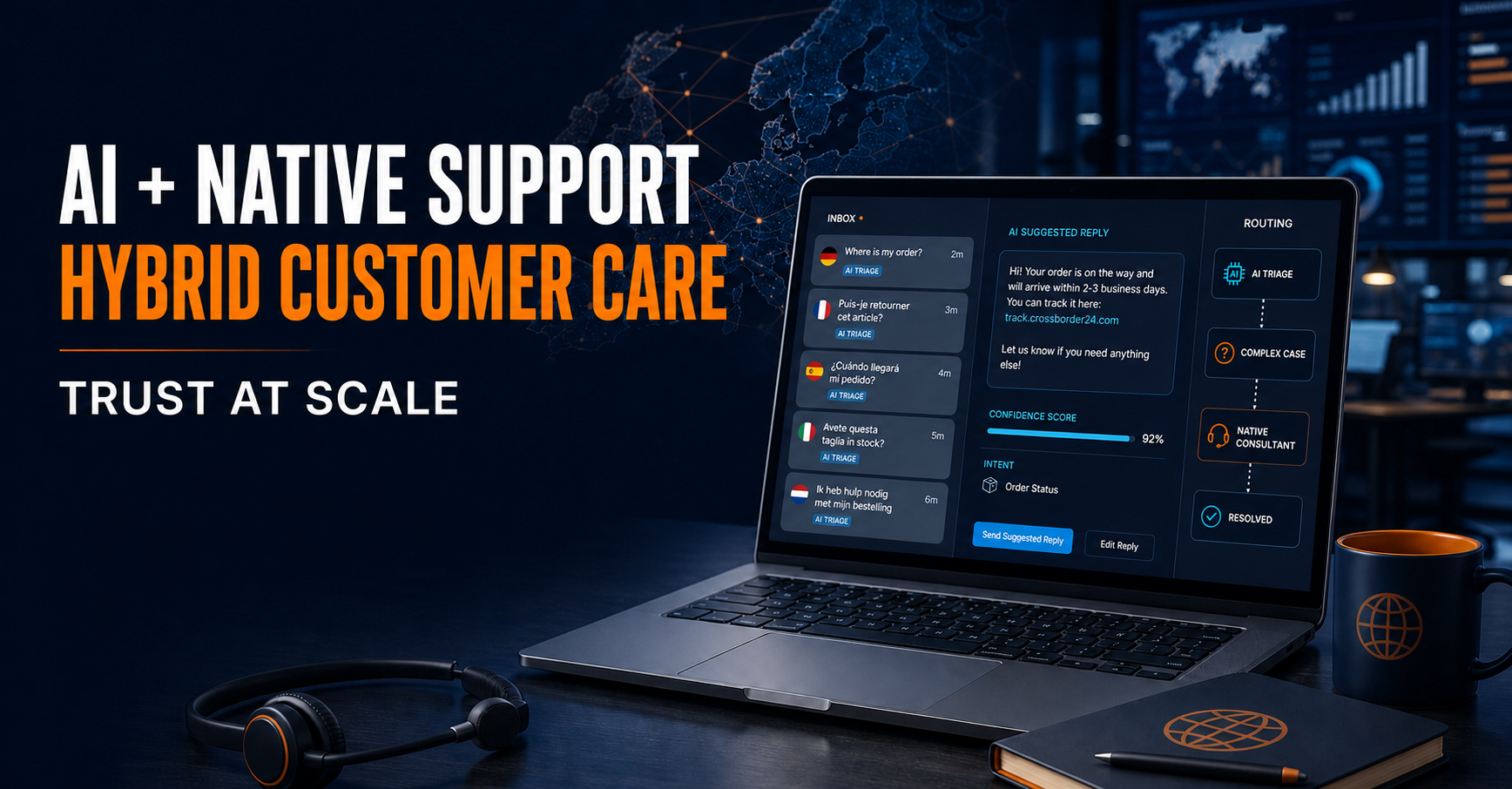 AI and native support hybrid customer care